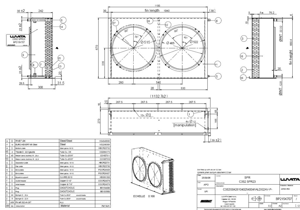 lloyd spr 232 1024x718 - Конденсатор воздушного охлаждения Lloyd SPR 23