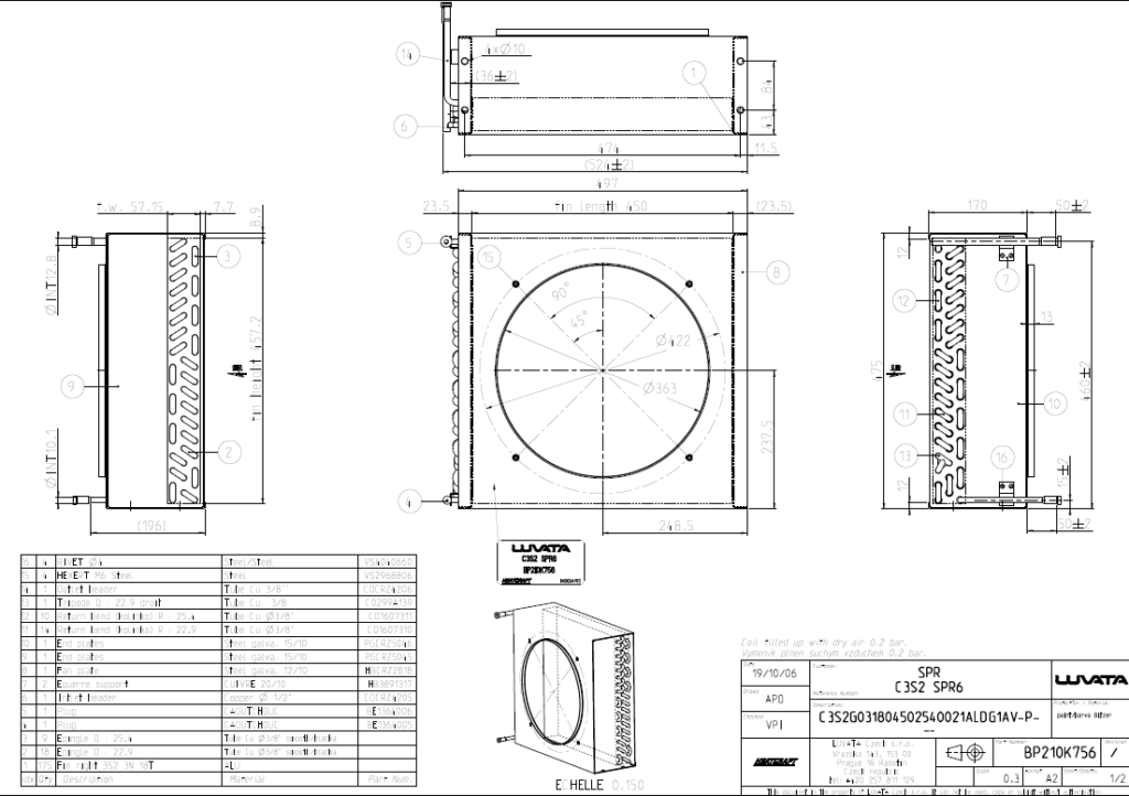 lloyd spr 62 1024x722 - Конденсатор воздушного охлаждения Lloyd SPR 6